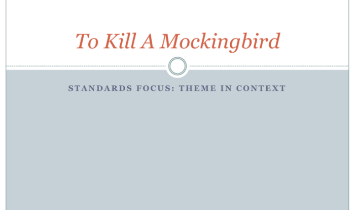 Mockingbird courage