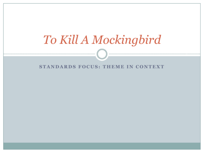 Mockingbird courage