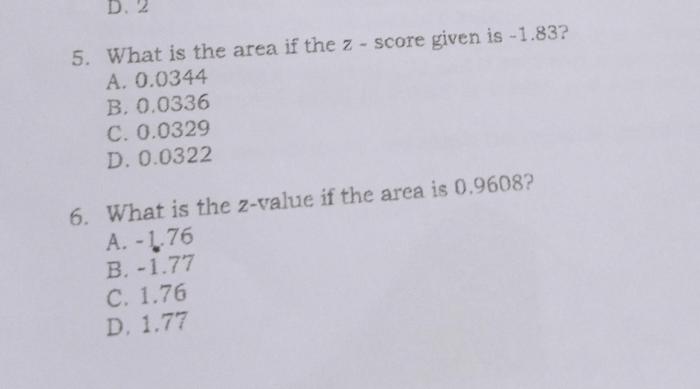 The area to the left of z is 0.9750