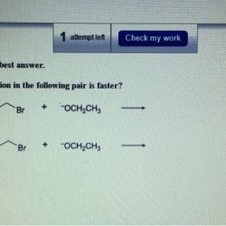 Which sn2 reaction in the following pair is faster