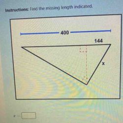 Length find missing indicated show transcribed text explanation steps please good