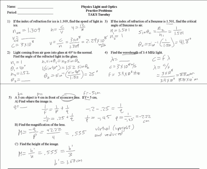 Wave speed equation practice problems worksheet answers