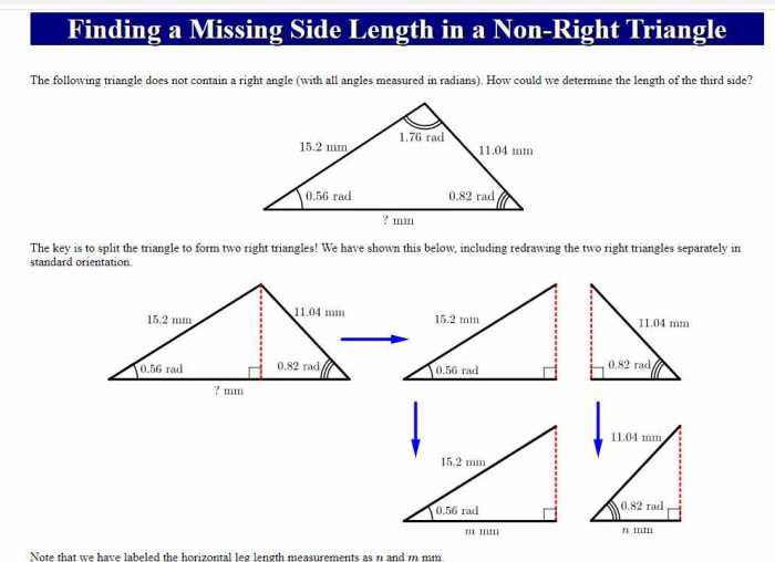 Missing length find indicated